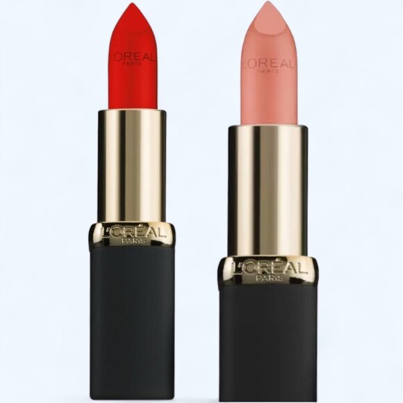 Bundle of 2 L'Oreal Colour Rich Lipsticks Matte-ly 102 & Matte-sterpeice 802 - Picture 1 of 10